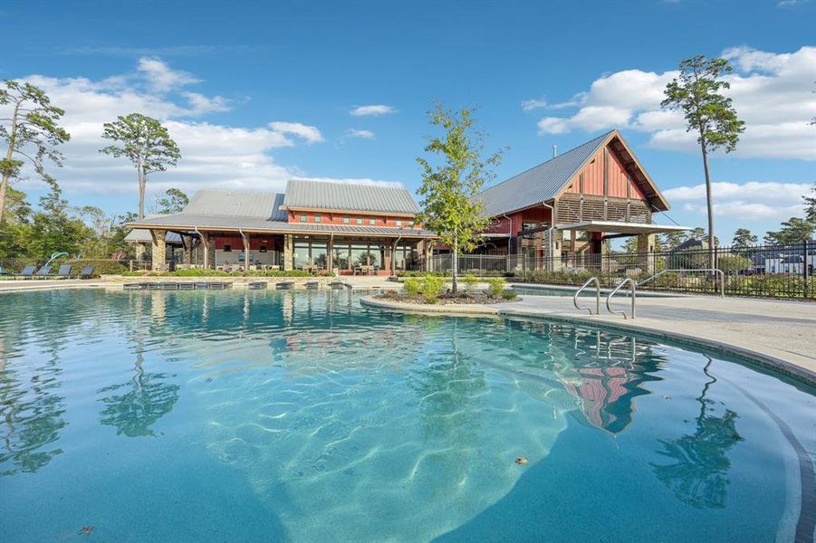 Resort-style pool.