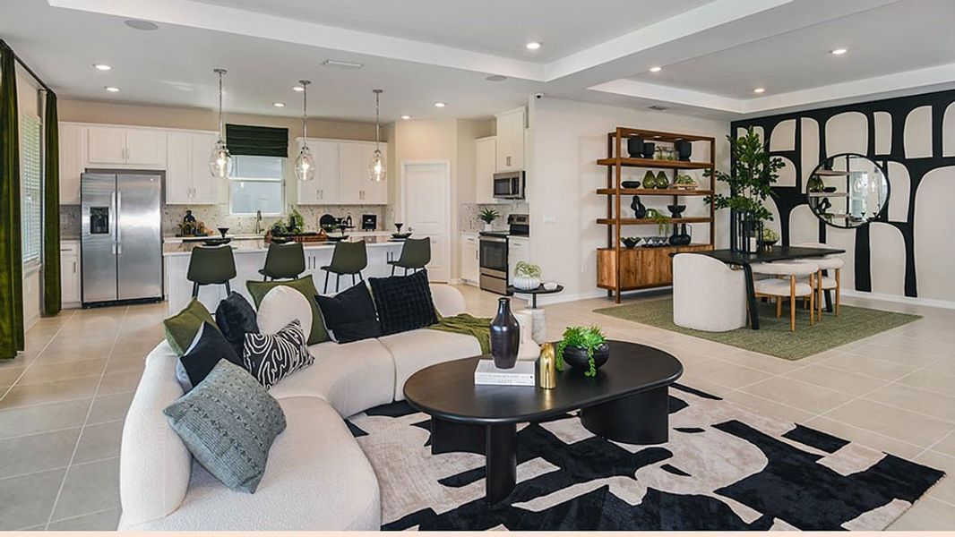 Representative furnished interior of a home built from the Amelia by Taylor Morrison in Windward Preserve, Cocoa (Image 13).