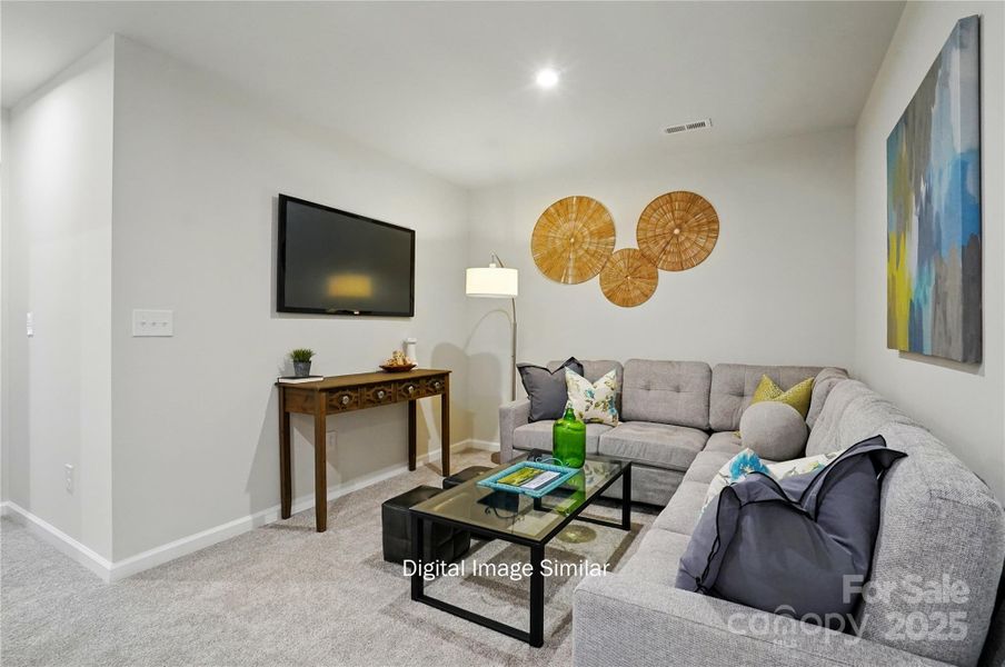Furnished interior view inside a new home in Bailey Run, Charlotte (Image 18).