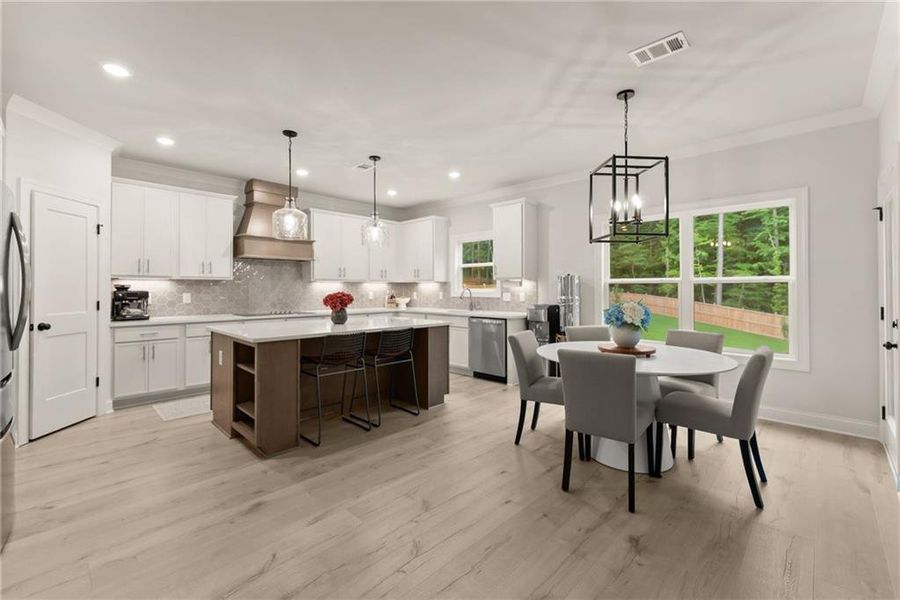 Furnished interior view inside a new home in Woodland Hills, Loganville (Image 10). Furnished interior view inside a new home in Woodland Hills, Loganville (Image 10).