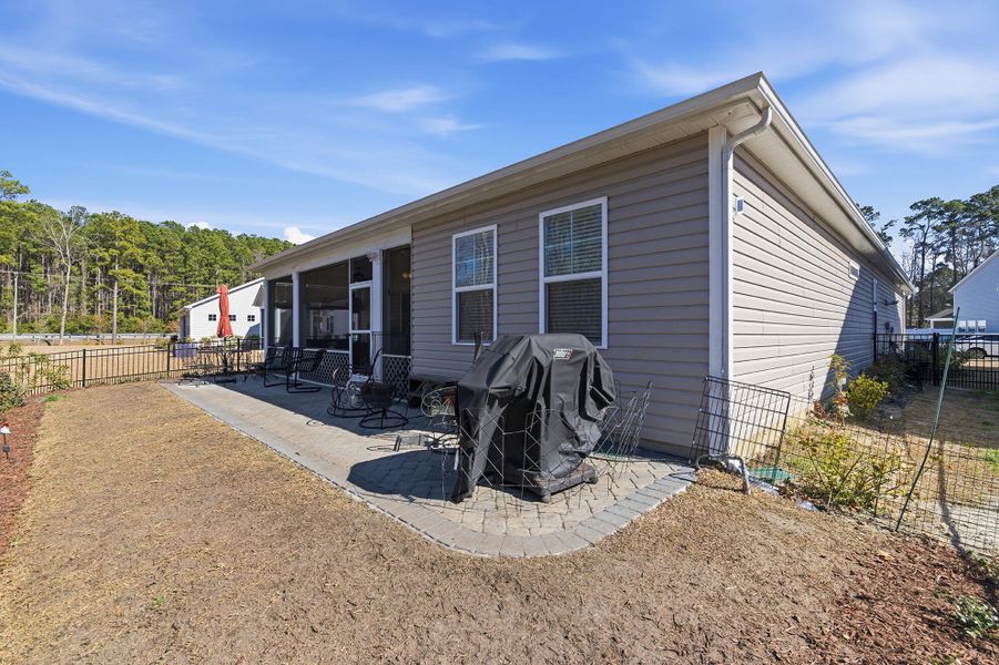 Exterior details and patio area of a home in , Murrells Inlet (Image 4).