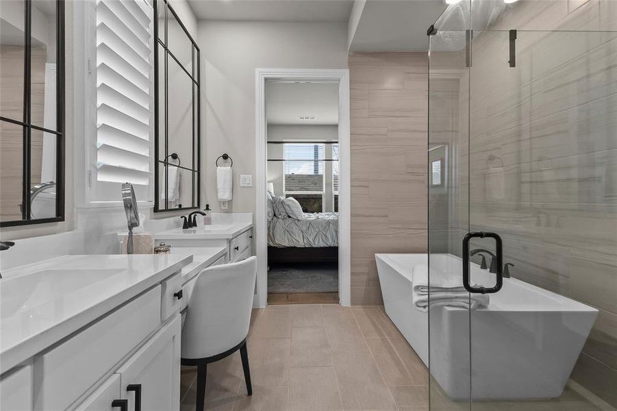 2nd bedroom down with walk-in closet