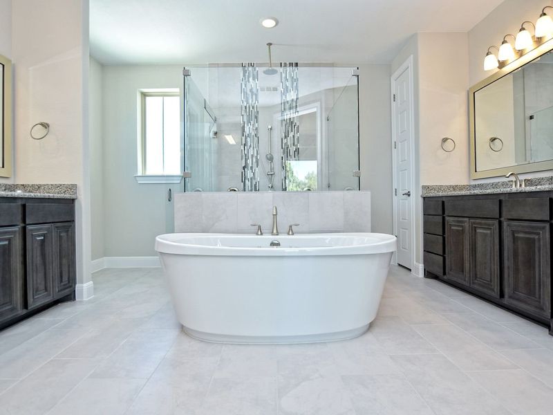 Representative furnished interior of a home built from the San Simeon I by Giddens Homes in Clearwater Ranch, Liberty Hill (Image 241).
