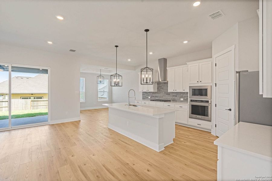 Furnished interior view inside a new home in Potranco West, Castroville (Image 8). Furnished interior view inside a new home in Potranco West, Castroville (Image 8).