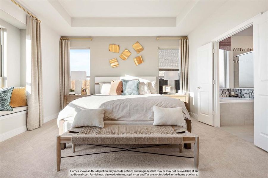Furnished interior view inside a new home in ArrowBrooke, Aubrey (Image 16).