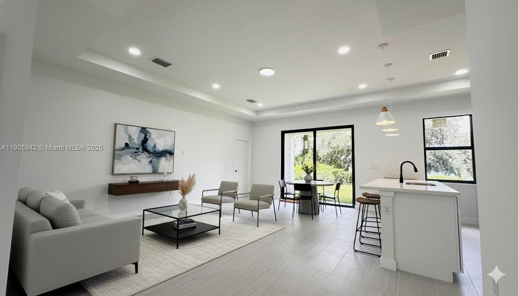 Furnished interior view inside a new home in , Lehigh Acres (Image 9). Furnished interior view inside a new home in , Lehigh Acres (Image 9).