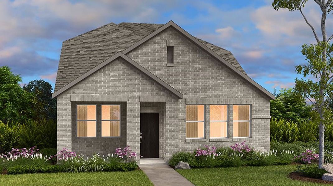 Front exterior of a new home in North Sky Celina, Celina, TX, highlighting curb appeal (Image 1). Front exterior of a new home in North Sky Celina, Celina, TX, highlighting curb appeal (Image 1).