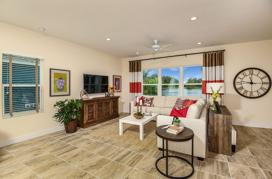 Representative furnished interior of a home built from the Honor by Neal Communities in Grand Park, Sarasota (Image 16).