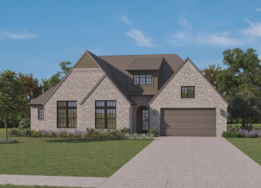 Representative exterior photo of a completed home built from the The Addison by Homebound in Park Place, Prosper, TX (Image 13).