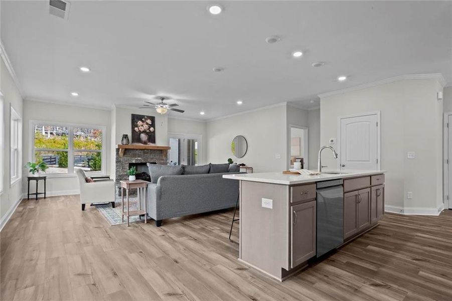 Furnished interior view inside a new home in Stratford at NatureWalk, Dallas (Image 9).