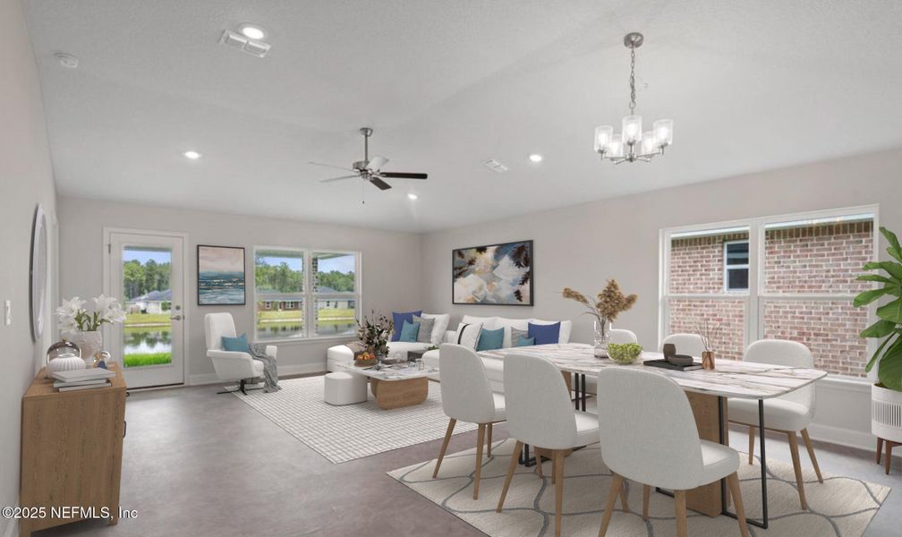 Furnished interior view inside a new home in , Green Cove Springs (Image 5).