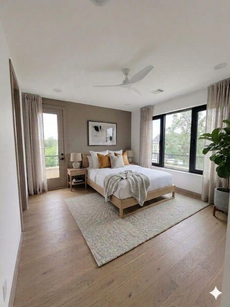 AI Staged Bedroom