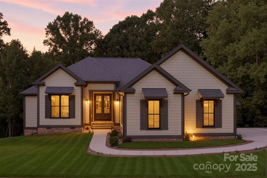 Front exterior of a new home in , Maiden, NC, highlighting curb appeal (Image 21).