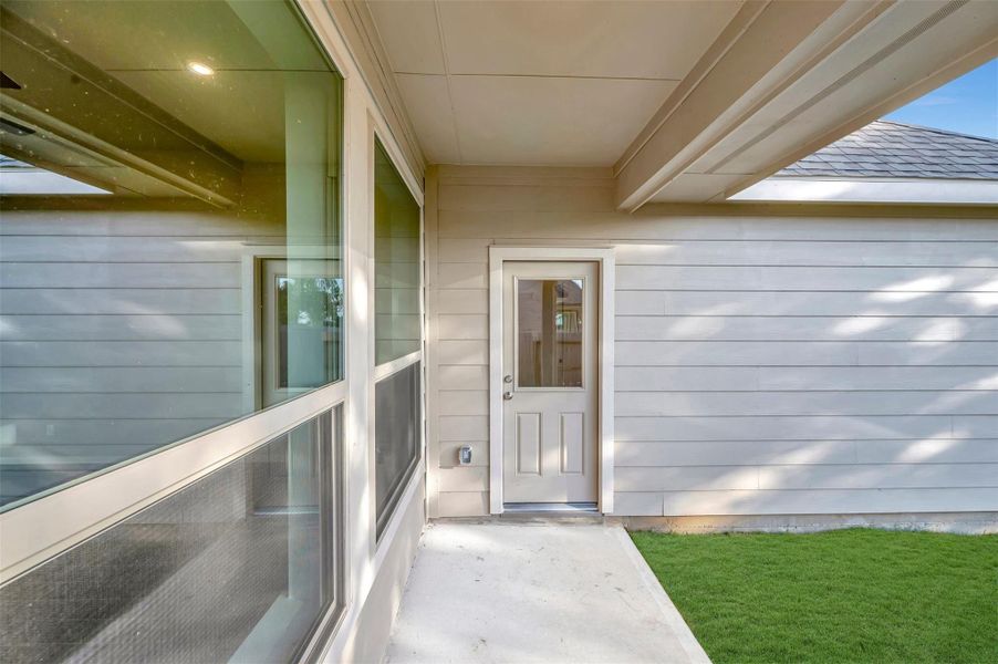 Enjoy the outdoors on the covered patio
