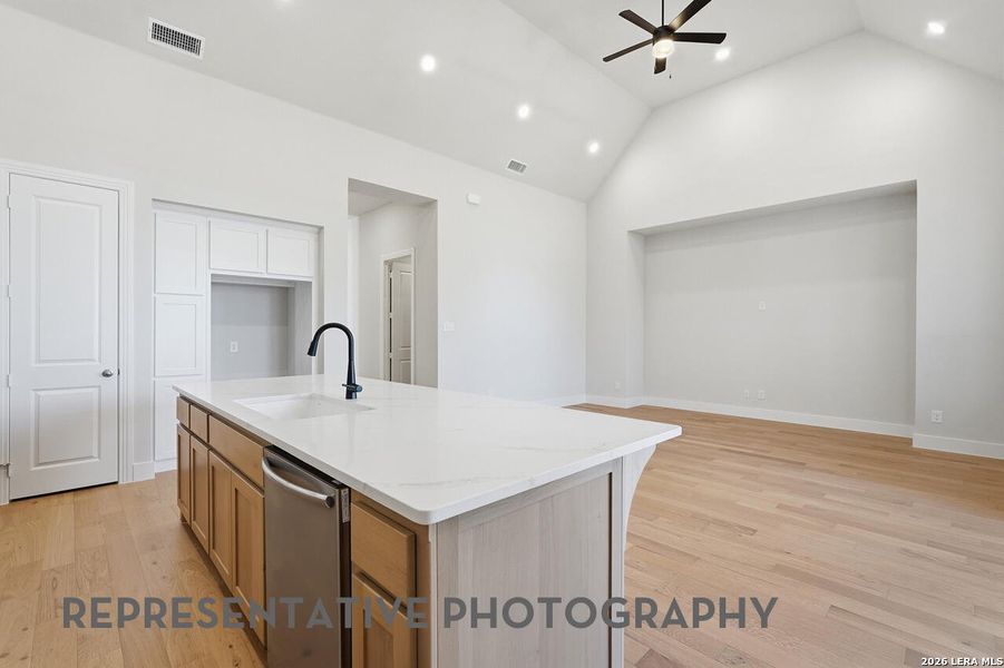 Furnished interior view inside a new home in The Ranches at Creekside, Boerne (Image 9).