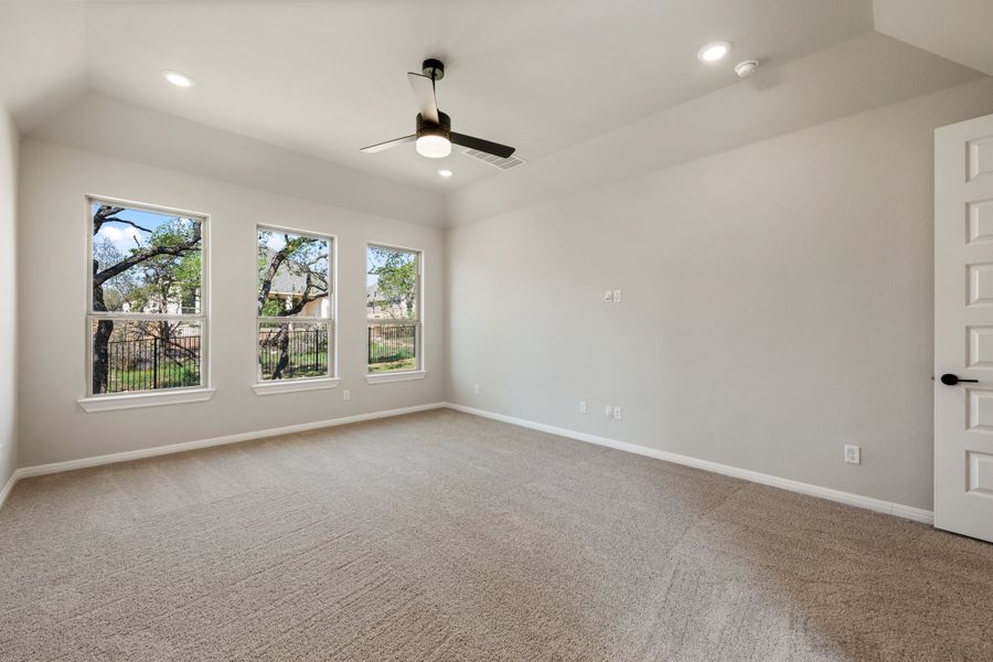 Representative unfurnished interior of a home built from the Maxwell by Ashton Woods in The Estates at La Cima, San Marcos (Image 52). Representative unfurnished interior of a home built from the Maxwell by Ashton Woods in The Estates at La Cima, San Marcos (Image 52).