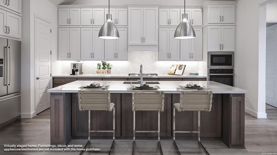 Furnished interior view inside a new home in Homestead, Schertz (Image 5). Furnished interior view inside a new home in Homestead, Schertz (Image 5).