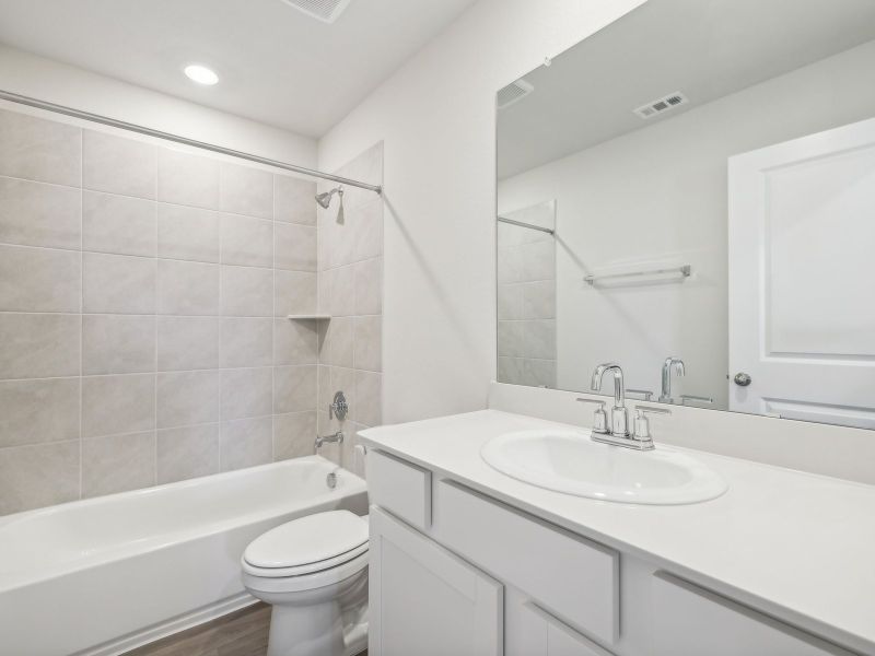 Furnished interior view inside a new home in Turner's Crossing - Americana Collection, Buda (Image 4).