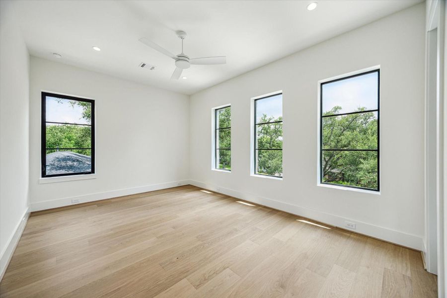 Bedroom #2 - featuring a walk-in closet and en-suite bath.