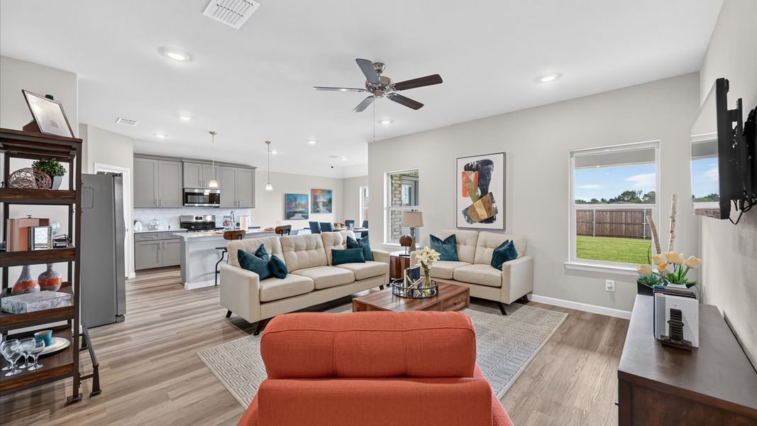 Representative furnished interior of a home built from the Dillon by D.R. Horton in Parkerville Meadows, DeSoto (Image 14).