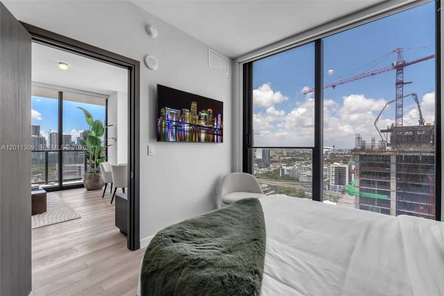 Furnished interior view inside a new home in , Miami (Image 40).