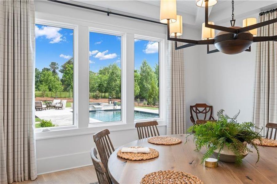 Furnished interior view inside a new home in Crossroads, Alpharetta (Image 15).
