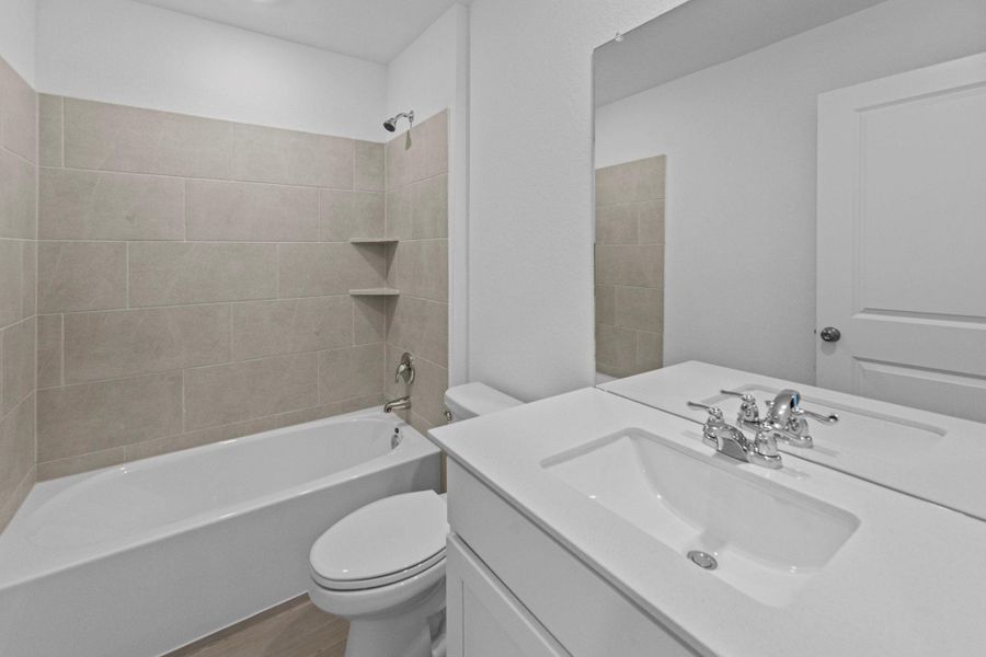 Furnished interior view inside a new home in Sunset Oaks: Ridgepointe Collection, Maxwell (Image 6). Furnished interior view inside a new home in Sunset Oaks: Ridgepointe Collection, Maxwell (Image 6).