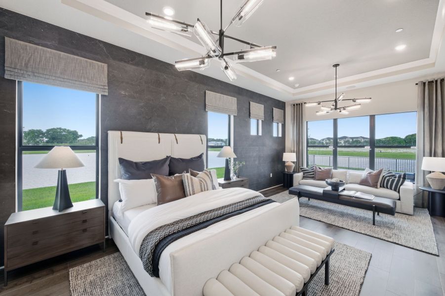 Representative furnished interior of a home built from the Livingston II by Pulte Homes in Marigold, Davie (Image 27).