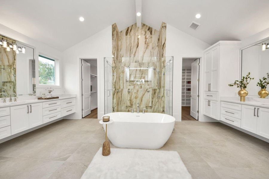 Furnished interior view inside a new home in , Houston (Image 12).