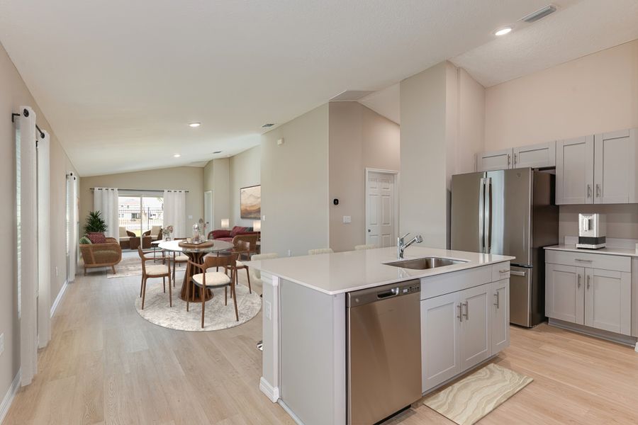 Furnished interior view inside a new home in Crosswinds, Haines City (Image 3).