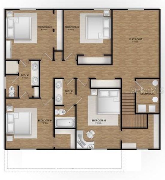 Upstairs Floor Plan