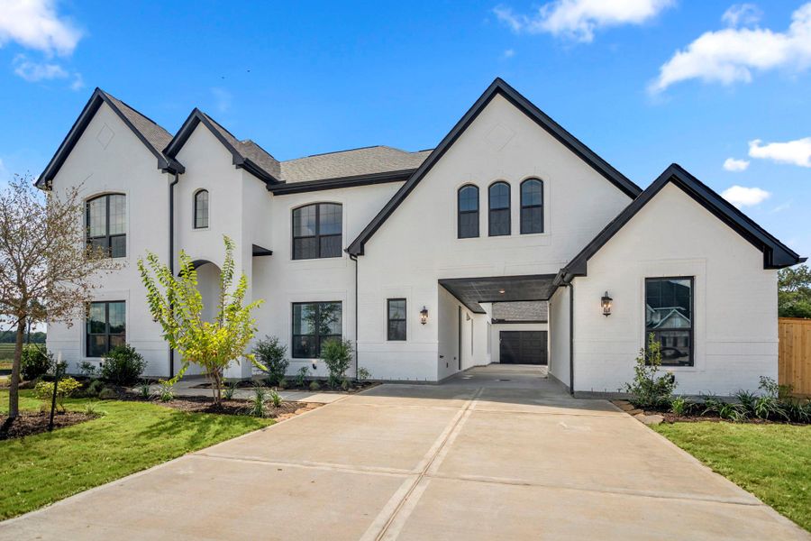 Front exterior of a new home in Briarley, Montgomery, TX, highlighting curb appeal (Image 18). Front exterior of a new home in Briarley, Montgomery, TX, highlighting curb appeal (Image 18).