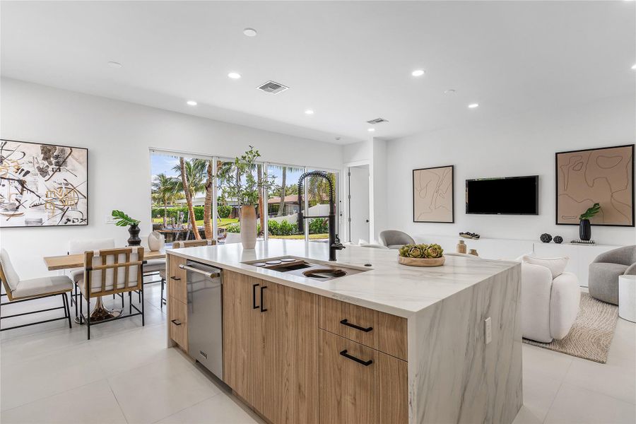 Furnished interior view inside a new home in , Pompano Beach (Image 7).