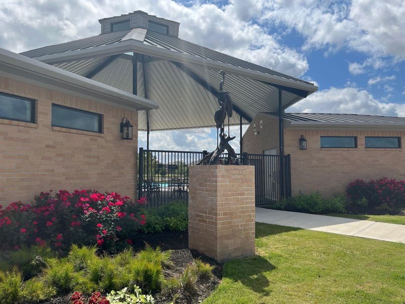 View of the amenity center located in Katy Lakes.