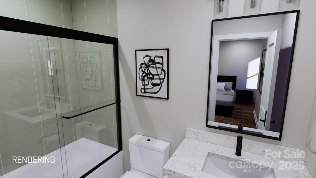 Lower Bedroom 3 with ensuite bath