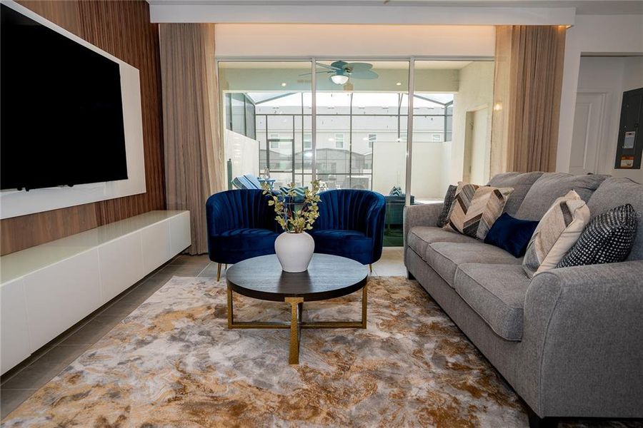 Furnished interior view inside a new home in , Kissimmee (Image 10).