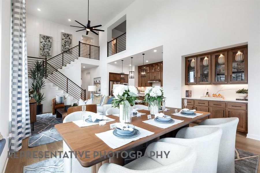 Furnished interior view inside a new home in Sandbrock Ranch, Aubrey (Image 31).