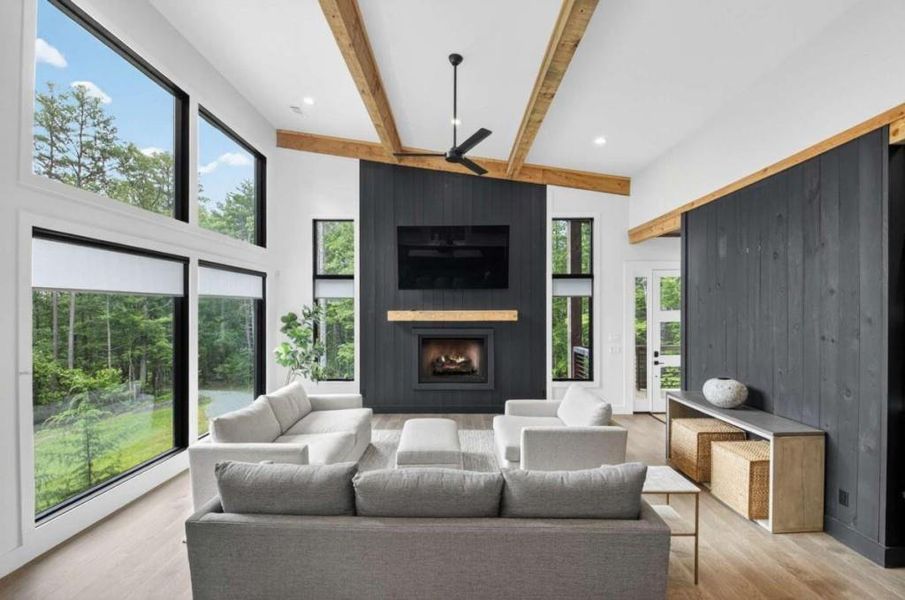 Furnished interior view inside a new home in , Blue Ridge (Image 10).