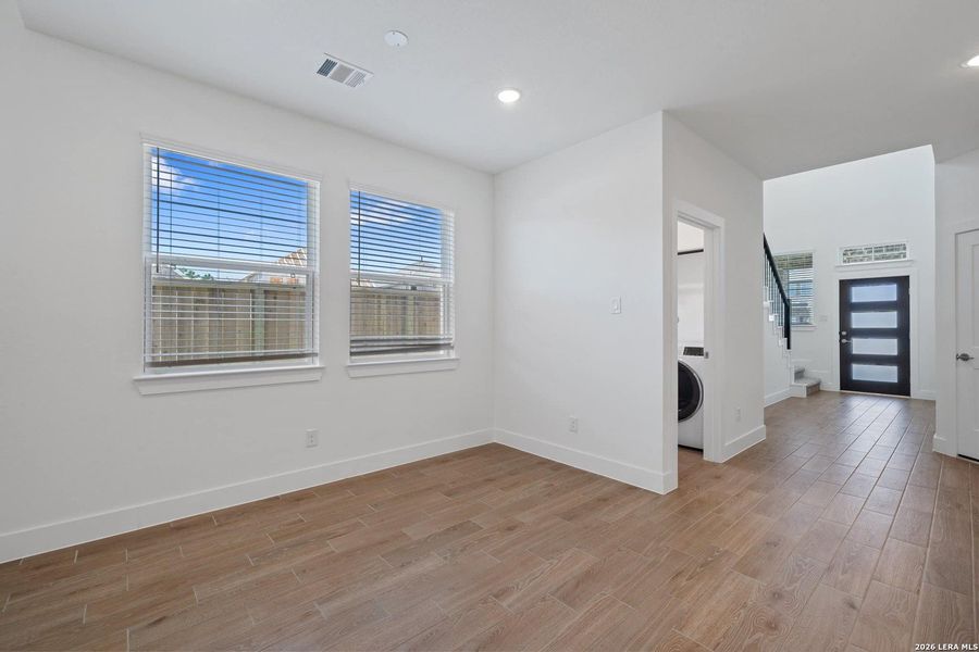 Spacious, unfurnished interior of a new home in Legacy at Lake Dunlap, New Braunfels (Image 12). Spacious, unfurnished interior of a new home in Legacy at Lake Dunlap, New Braunfels (Image 12).