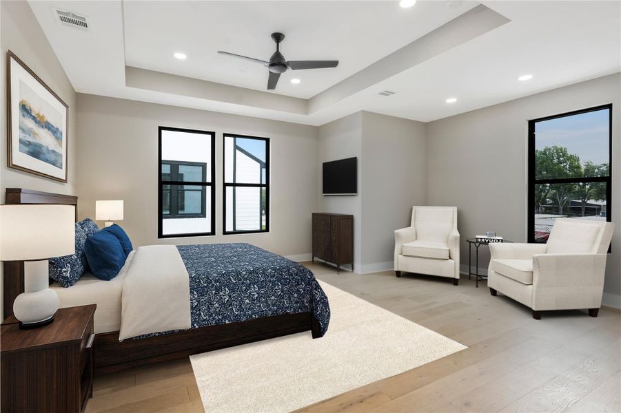 Furnished interior view inside a new home in , Houston (Image 9).