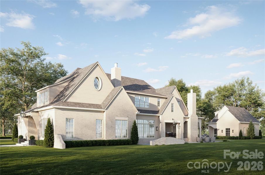 Front exterior of a new home in , Charlotte, NC, highlighting curb appeal (Image 7).