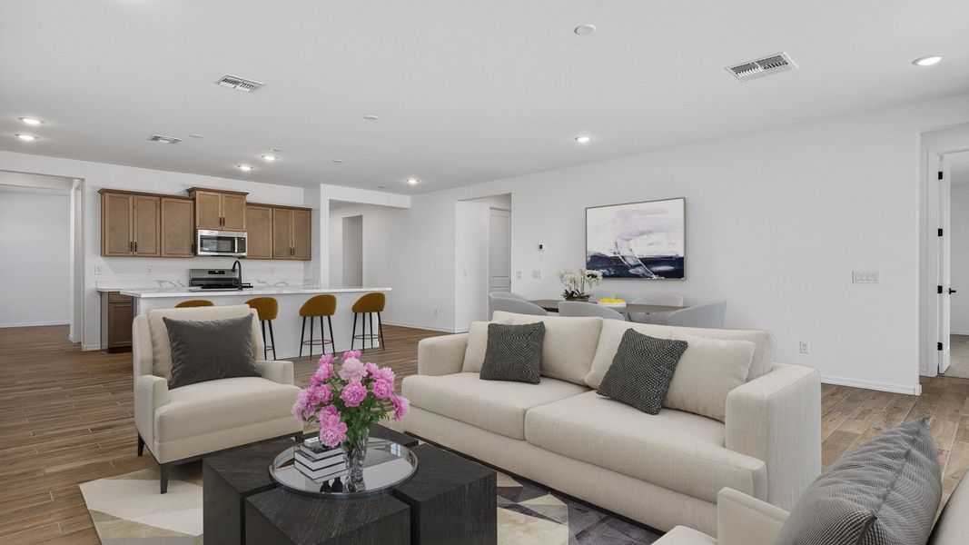 Furnished interior view inside a new home in The Grove at El Cidro, Goodyear (Image 15).