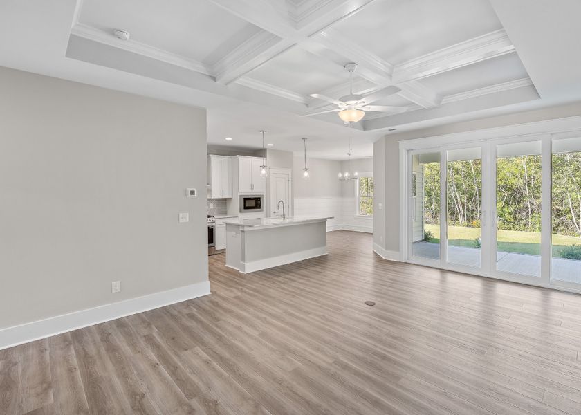 Representative unfurnished interior of a home built from the Birchwood by Bill Clark Homes in Osprey Landing, Southport (Image 12).