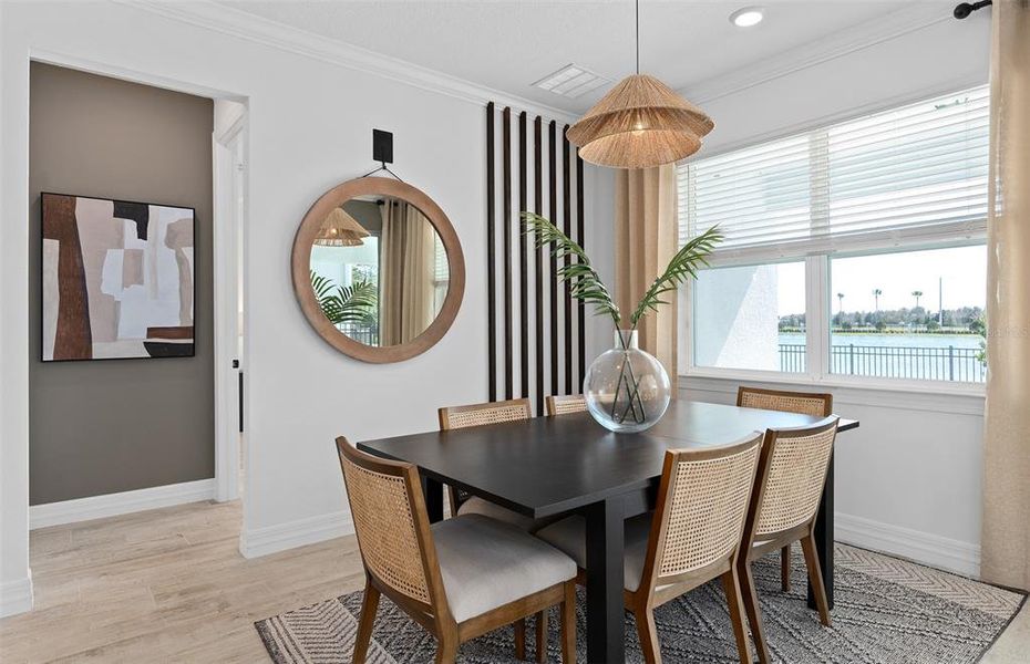 Model Home Design Only. Pictures and furnishings are for illustrative purposes only. Elevations, colors and options may vary. Furniture is for model home staging only.?