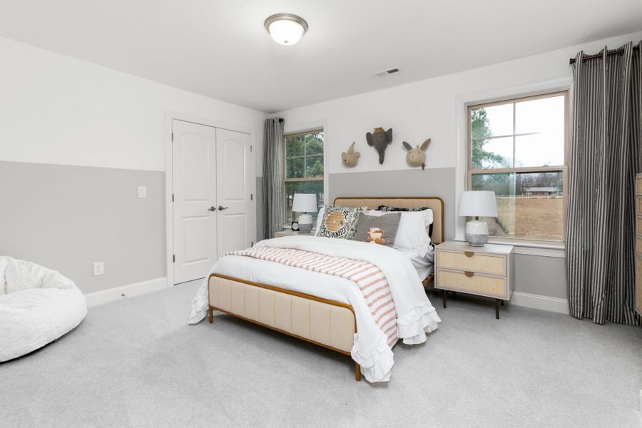 Representative furnished interior of a home built from the Hanover Lux by Keystone Homes NC in Weybridge, Burlington (Image 7).