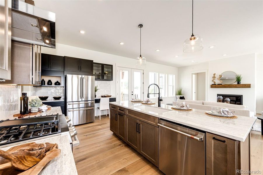 Furnished interior view inside a new home in , Byers (Image 10).