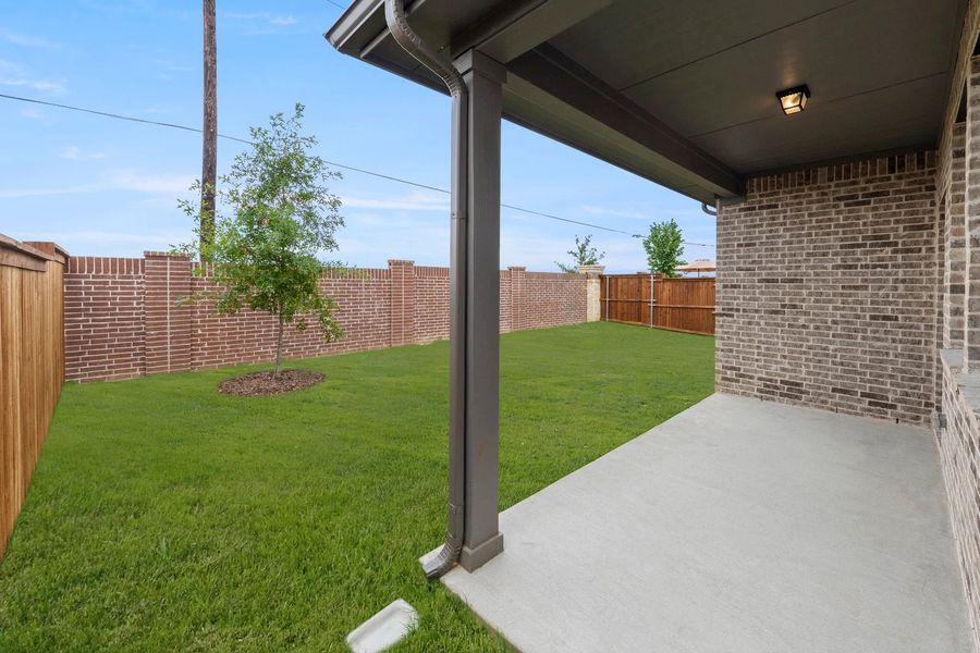 Covered Patio and Backyard Covered Patio and Backyard