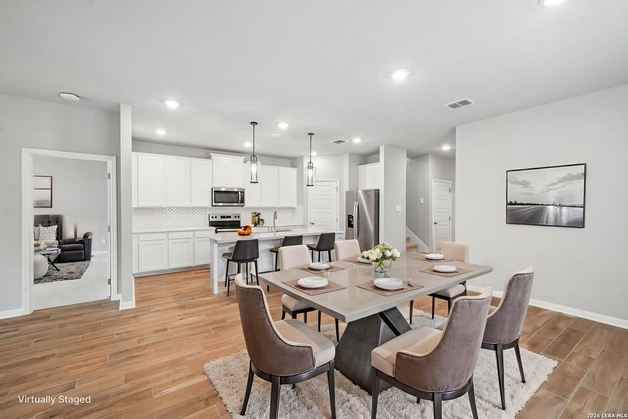 Furnished interior view inside a new home in Royal Crest, San Antonio (Image 8).