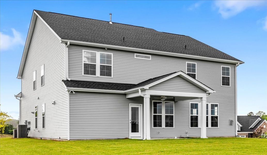 Exterior details and patio area of a home in Fieldstone, Lexington (Image 4).