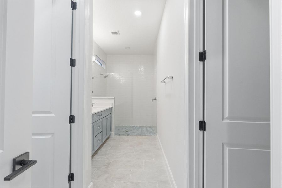 Furnished interior view inside a new home in Beachview Cove, Ormond Beach (Image 18).